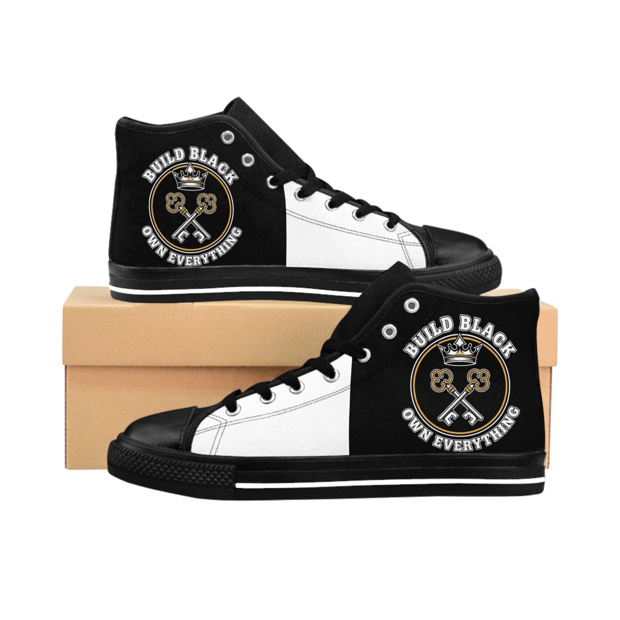Build Black Own Everything emblem Sneakers | High Top Shoes